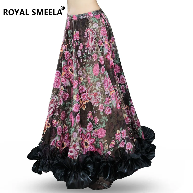 

New Bellydancing Bohemia Chiffon Large Skirts Gypsy Tribal Belly Dance Skirt Gypsie Costume Dress Clothing 6041