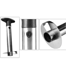 Нержавеющая сталь фрукта ананаса нож для удаления сердцевины и нарезания нож для нарезки разделочный кухонный нож для кубиками кольца с орнаментом в виде фруктов XB 66