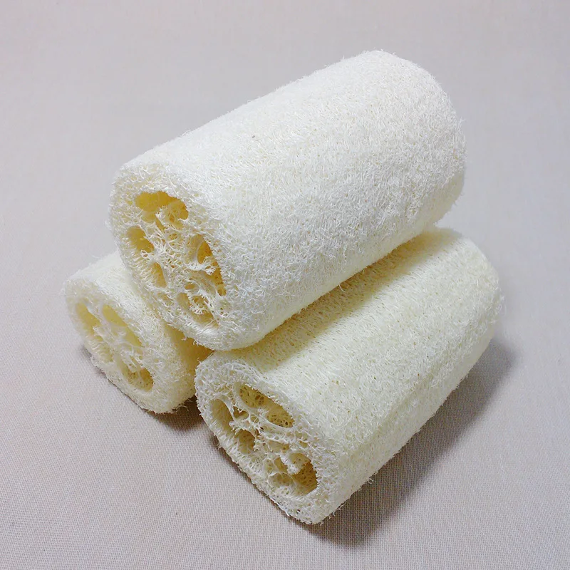 Губка для душа для тела для душа Губка скруббер натуральный Luffa Loofa для купания Массажная губка для тела скруббер Чаша Горшок для мытья