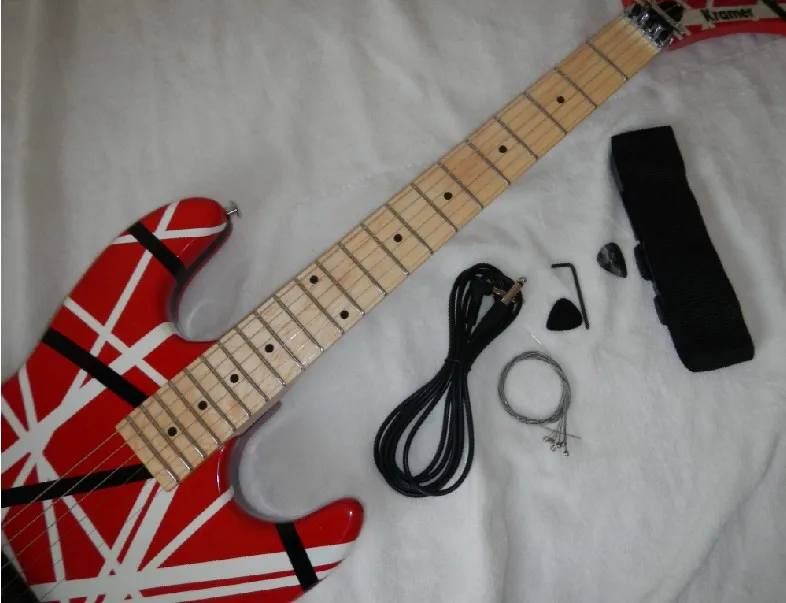 Электрогитара Red Kraer, Китай 5150, гитара на заказ, магазин Eddie Van Halen-6-4