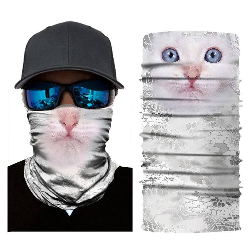 Cute Balaclava Face Mask Cycling Motorcycle Ski Neck Warmer Scarf 3D Animal Magic face mask Men Head Bandana Scarf #3J#F (12)
