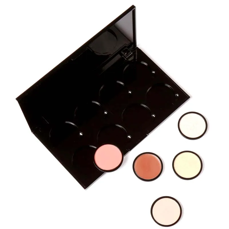 

Focallure Brand Cosmetic Palette Empty High Quality Eyeshadow Blush Bronzer Highlighter Powder DIY Empty 12 Makeup Palette
