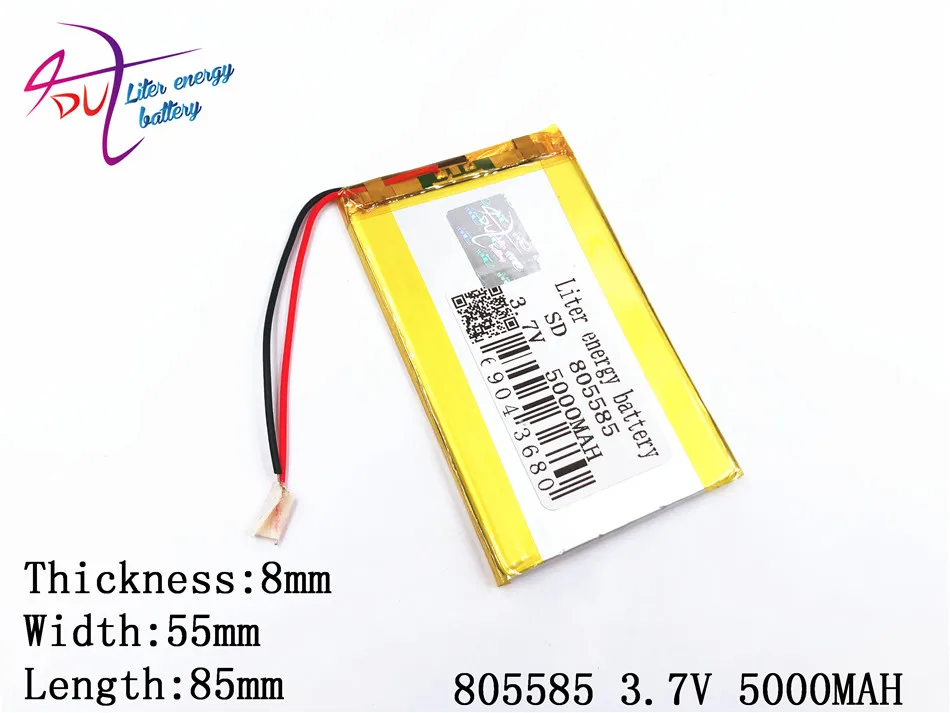 Лучший аккумулятор бренд 3 7 V 5000 mAH 805585 полимер литий-ионный/литий-ионный для