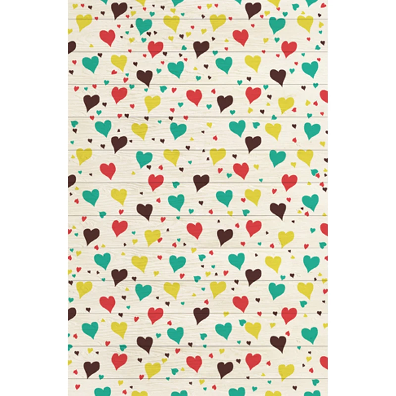 

valentine' day Vinyl cloth photography backdrop Computer Printing background for photo studio backdrop 5X7ft F-1945