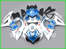 Fairing kit for SUZUKI GSXR600 750 08 09 GSXR600 GSXR750 GSX-R600 750 K8 2008 2009 LUCKY-STRIKE white blue Fairings YZ27