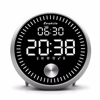 

Creative Dynamic pointer display LED alarm clock with brightness intelligent adjustment count up/count down clock mini desktop