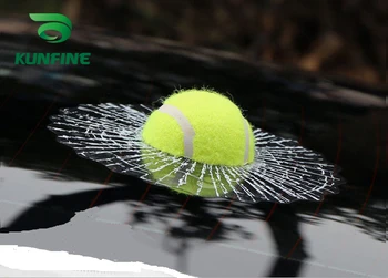 

3D Tennis Ball Car Styling Stickers Hit Windows Funny Auto Windshield Decoration Self Adhesive Decal Accessories