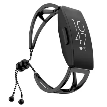 

Luxury Elegant Watch Wristband Stainless Steel Bracelet with Screen Protector for Fitbit Inspire / Inspire HR Girls #10