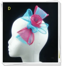 Free shipping 16 color sinamay fasinctor hats,very nice bridal hair accessories/party hats,more than 6 pcs 35% off FS98