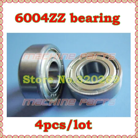 4pcs 20Mm Radial Shaft 6004ZZ 20*42*12 20x42x12Mm Metal Shield 6004-ZZ Deep Groove Ball Bearing | Обустройство дома