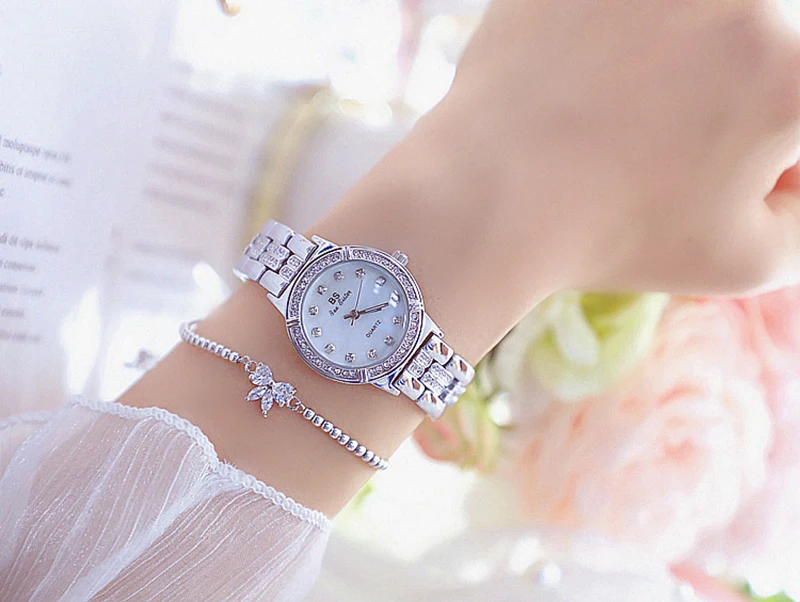 Женские часы от роскошного бренда, модные женские часы с кристаллами из розового золота, стразы, женские наручные часы Bayan Kol Saati