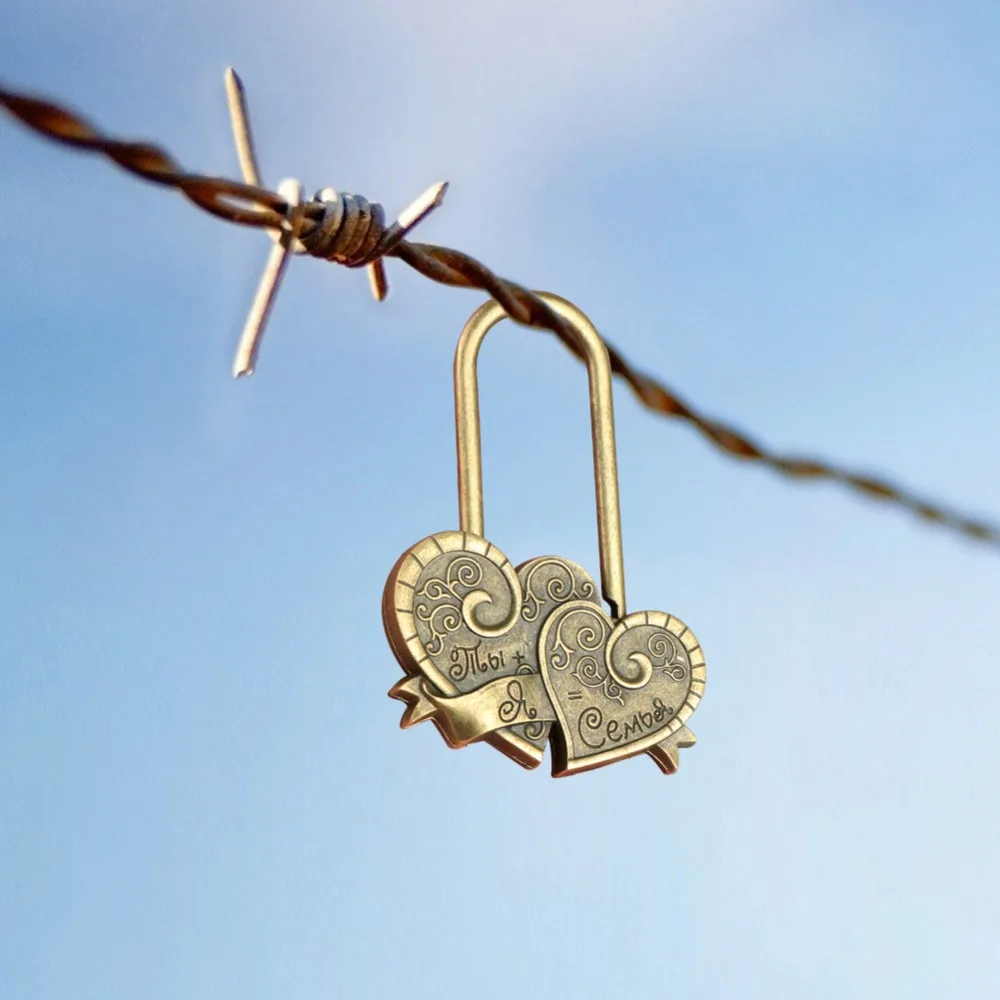 OurWarm Свадебный замок Love Lock для мостов подарки гостей церемония украшение подарок