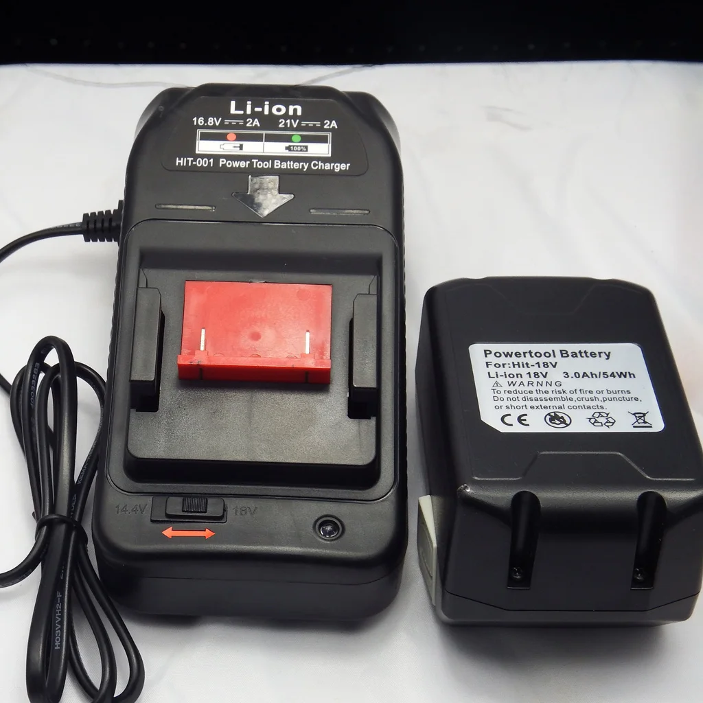 Replacement Li-ion Battery Charger for 14.4V-18v BSL1430, BSL1830 EU Plug