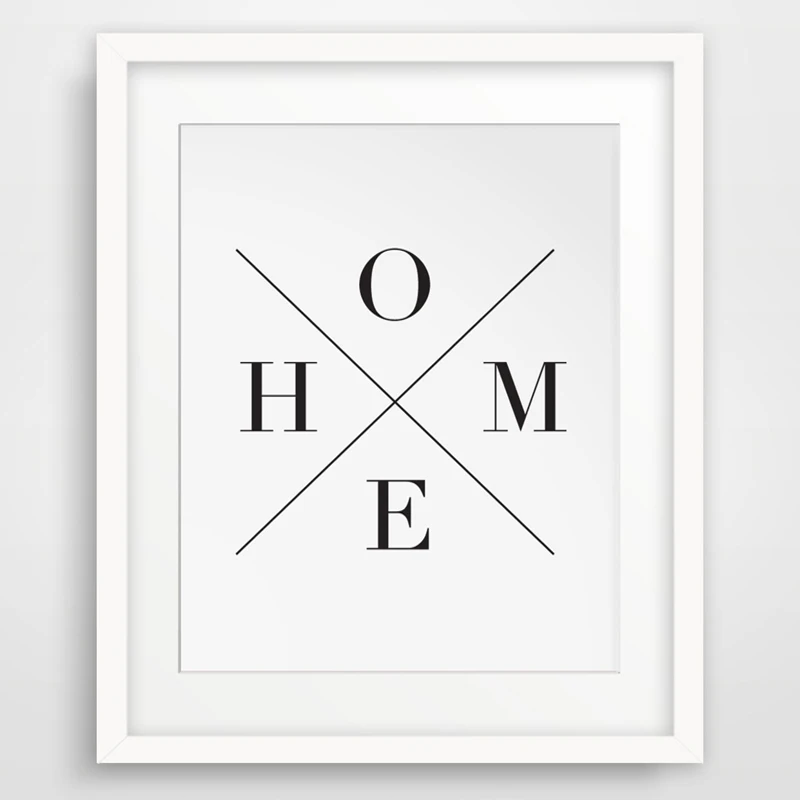 LZN Motivational Prints Entryway Home Sign Black and White Wall Picture Canvas Art Poster Cuadros Oil Painting | Дом и сад