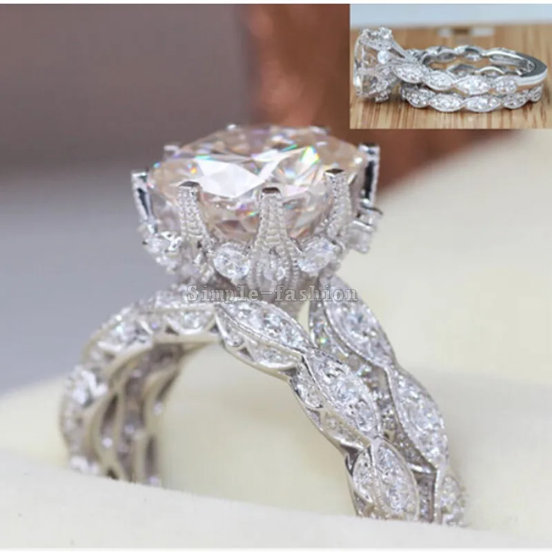 fashion vintage jewelry women men ring 3ct 5a zircon stone cz 925 sterling silver engagement wedding - Vintage Wedding Rings For Women fashion vintage jewelry women men ring 3ct 5a zircon stone cz 925 sterling silver engagement wedding - Vintage Wedding Rings For Women