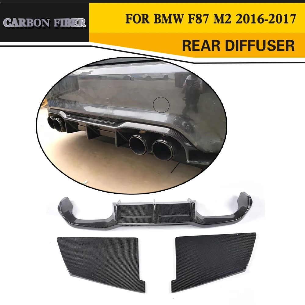 

Carbon Fiber Racing Rear Bumper Lip Diffuser for BMW 2 Series F87 M2 Coupe 2-Door 2016-2017