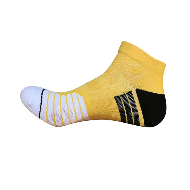 Высокое качество полиэстер мужской Велоспорт Бег Кемпинг Мягкий Носок Для мужчин спортивные упражнения носки из хлопка - Цвет: Золотой
