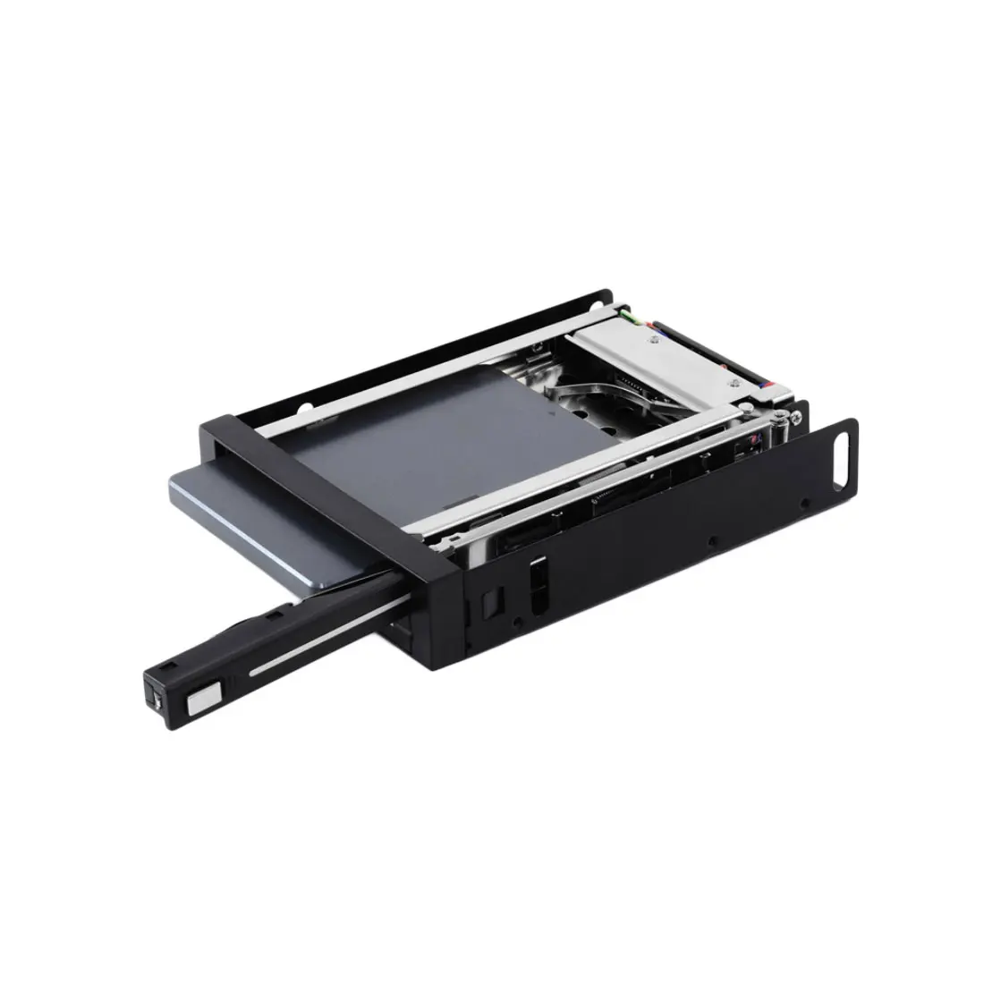 

Etmakit Hot Dual 2.5" SATA SSD/HDD Mobile Rack 2.5 Internal Hard Drive Case Enlosure Box with Key Hot Swap Large Storage