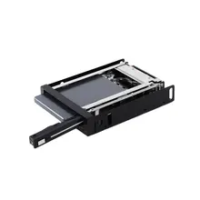 Etmakit Hot Dual 2.5″ SATA SSD/HDD Mobile Rack 2.5 Internal Hard Drive Case Enlosure Box with Key Hot Swap Large Storage