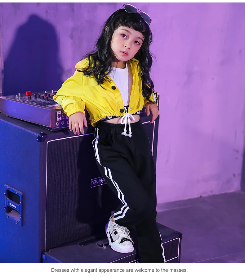 Toddler Spring clothes For Girls Short Top Loose pants Jazz Hip hop Dance kids costumes girls boutique sets (13)