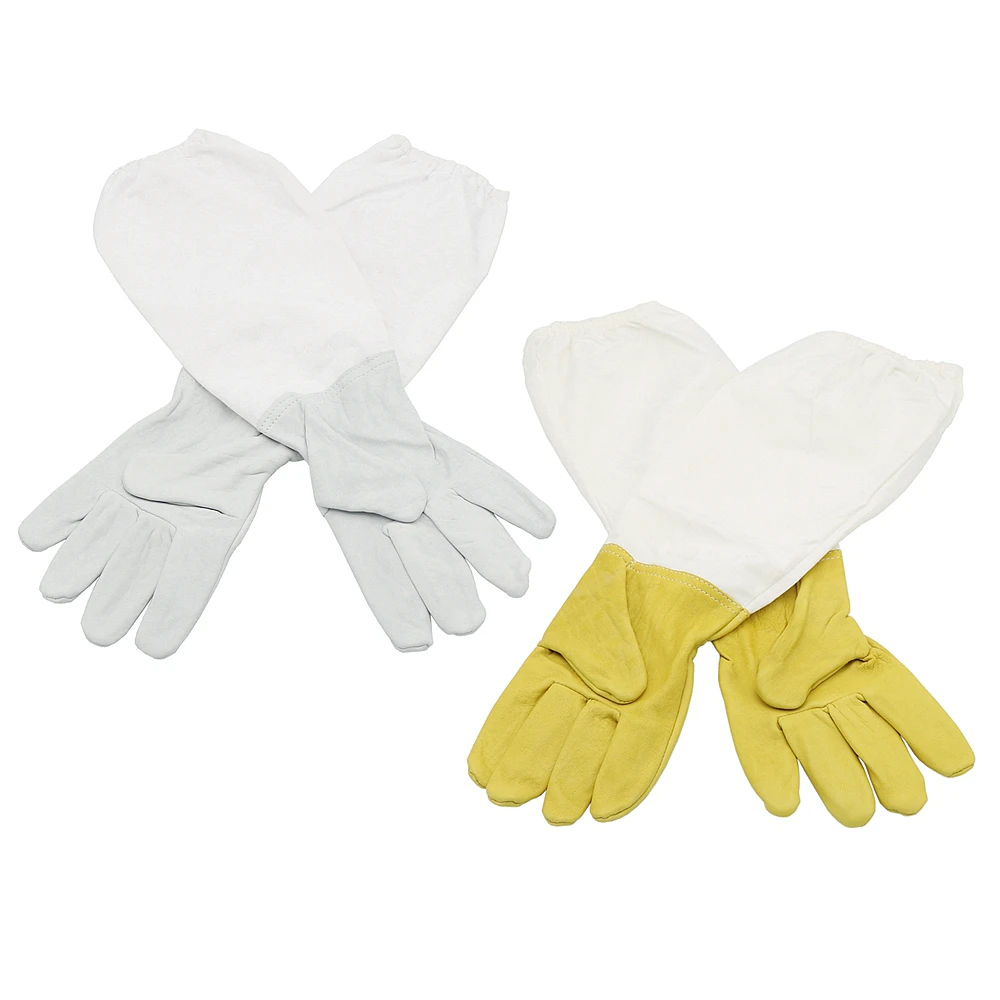 

A Pair Beekeeping Prevent Gloves Protective Sleeves Ventilated Professional Anti Bee for Apiculture Beekeeper Beehive