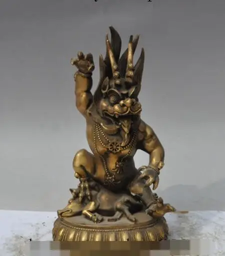 

S5091 12"tibet buddhism bronze Joss Exorcism Hayagriva Buddha evil spirits god statue