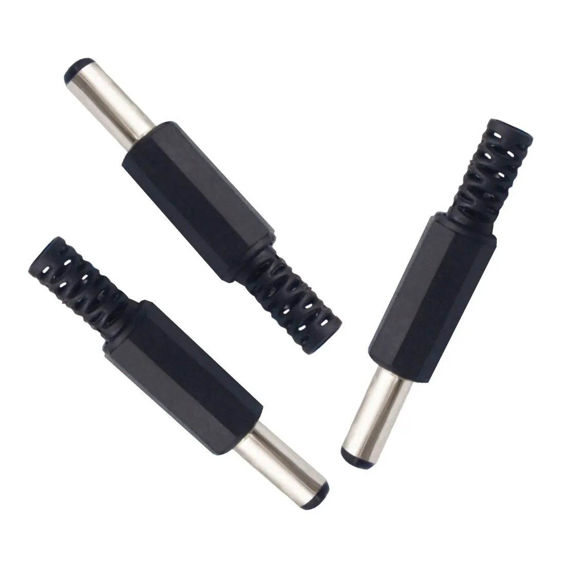 

New Arrival 10pcs 2.1mm x 5.5mm DC Power Jack Plugs Male Socket Adapter Connectors For DIY Projects