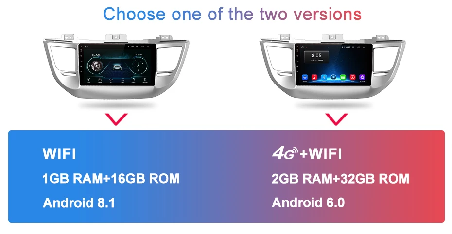 Cheap Junsun 2G+32G Android 8.1 4G Car Radio Multimedia Player Navigation GPS For Hyundai Tucson 3 iX35 2016 2017 2 din dvd Stereo 8