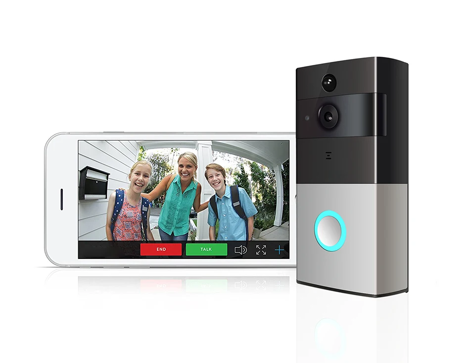 Looline Battery Wifi Video Doorphone Push Message Just One Second When Someone Press The Doorbell