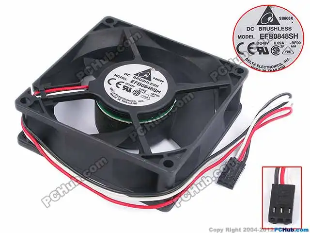 Delta Electronics EFB0848SH BF00 Сервер охлаждающий вентилятор постоянного тока 48В 0.09A 80x80x25 мм 3