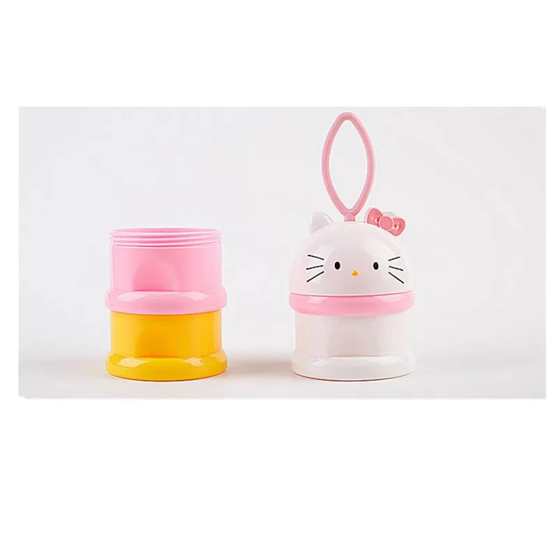 1 Set 3 Layer Portable Container Infant Food Milk Feeding Powder Dispenser Bottle Baby Travel Storage Box Products