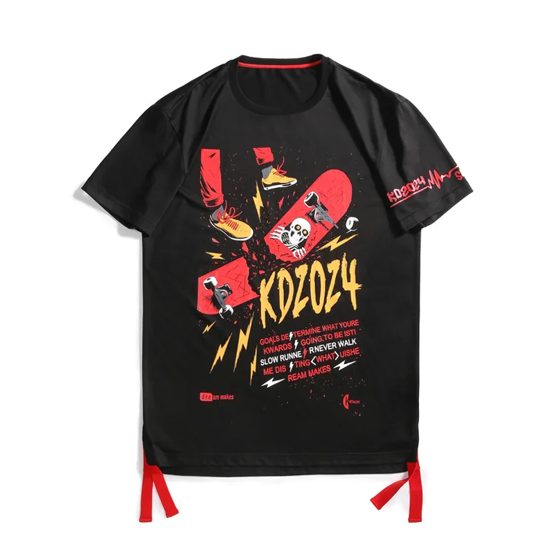 

2019 Men's big T-shirt large size 5XL 6XL 7XL summer short-sleeved round neck cat print hip hop sports black xxxxxxxl