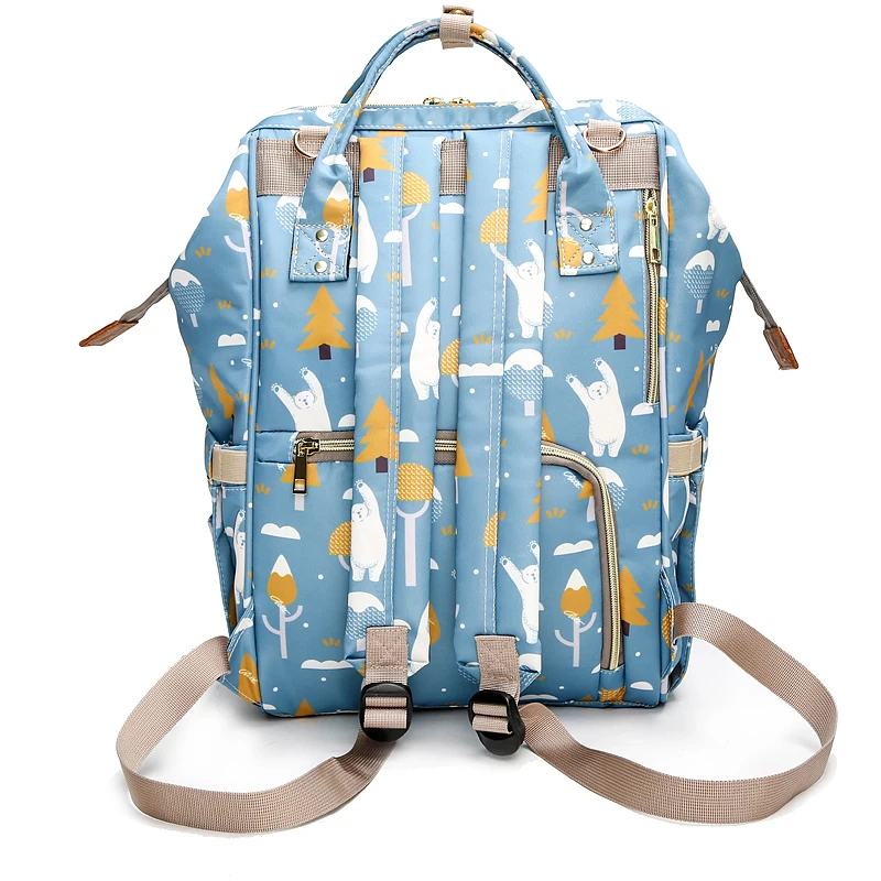 Фирменный дизайн сумки для мам модный рюкзак для путешествий с принтом лисы большая мультяшная сумка для беременных и для подгузников Сумка для ухода за ребенком