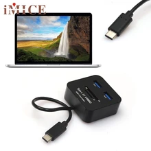 USB 3,1 type C 2 порта USB 3,0 концентратор SD TF карта памяти адаптер для Macbook jul5