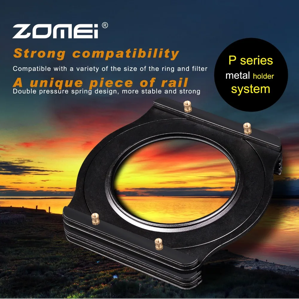ZOMEI Adjustable Neutral Density (ND) Fader Filter - ND2 To ND400, Multiple Sizes