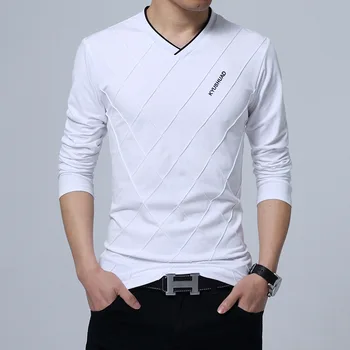 

2019 Spring Summer T Shirt Men Long T-shirt Stripe Designer T-shirt Slim Fit Loose Casual Cotton T Shirt Male tee shirt homme