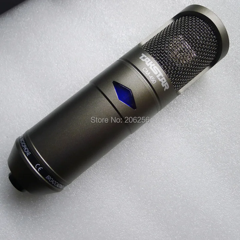 Takstar cm-450-l Super Cardioid tube professional condenser microphone broadcasting recording studio microphone Aluminum Box