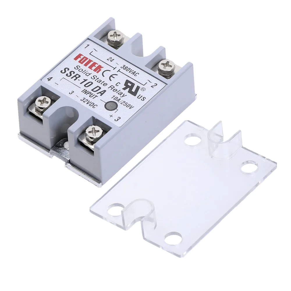 1 шт. SSR-10DA 10 DA твердотельные реле Модуль 3-32 В DC вход 24-380VAC 10A