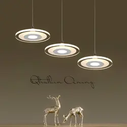 Современные kroonluchter простой подвесные светодиодный Светодиодные Ресторан лампы акрил столовая Новинка hanglamp подвесные светильники для бара