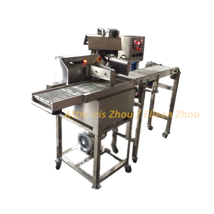 Cake, cookie, biscuit enrobing machine, chocolate machine enrober for sale Cake, cookie, biscuit enrobing machine, chocolate machine enrober for sale