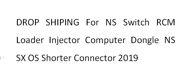 Падение доставка ДЛЯ NS switch RCM погрузчик инжектор компьютер ключ NS SX OS короче разъем 2019