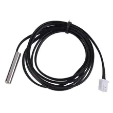 2 m NTC thermistor temperature sensor waterproof probe wire 10 K 1% 3950 black