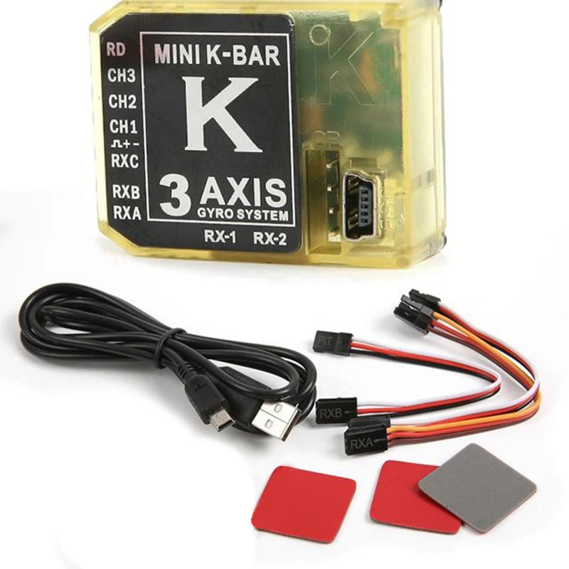 

3-Axis KBAR Gyro Set with setting pen 5.3.4PRO K8 Flybarless Stabilization for RC Trex 450 500 550 helicopter