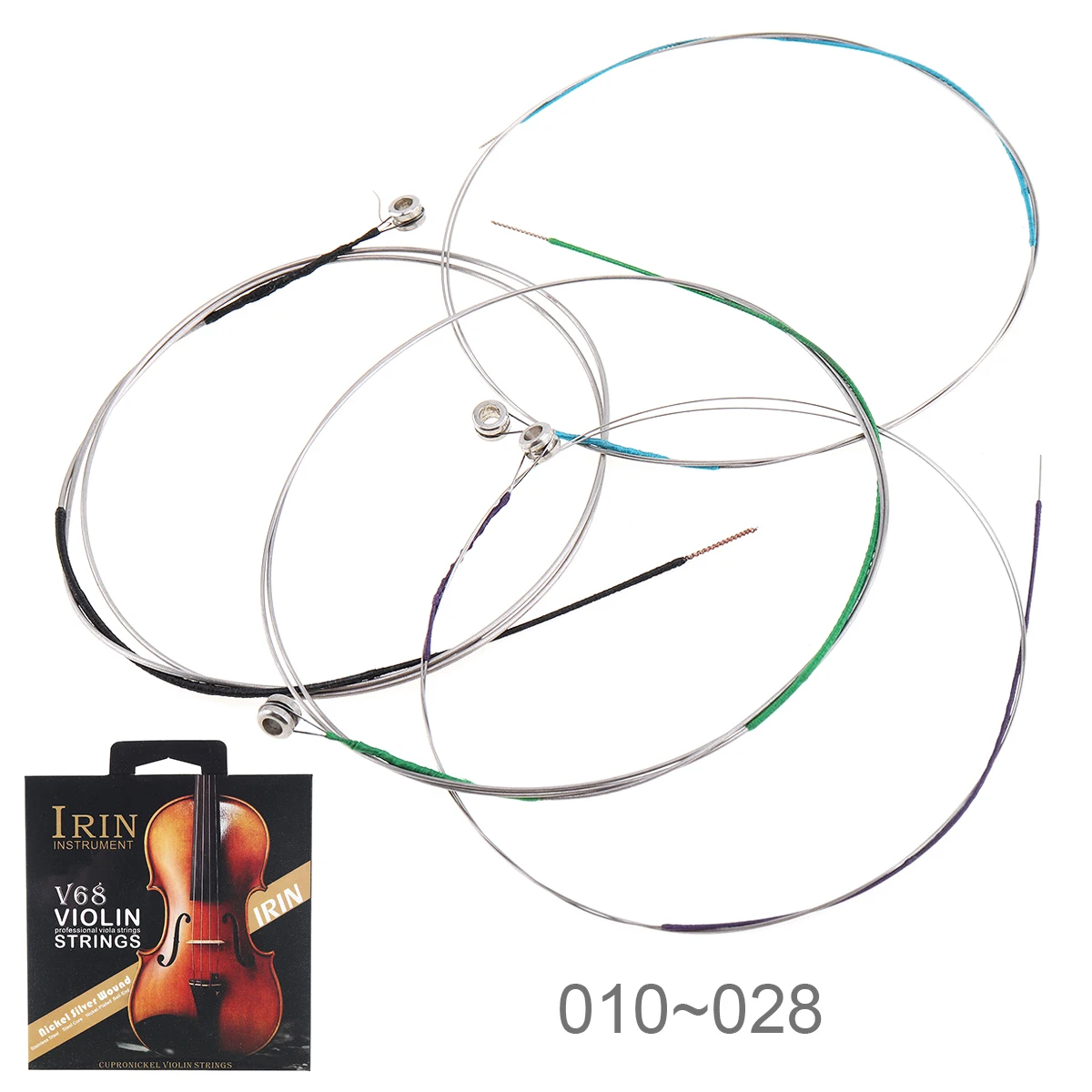 

4pcs/set Violin String E-A-D-G Steel Wire with Full Bright Tone for 1/8 - 4/4 All Size for Violin