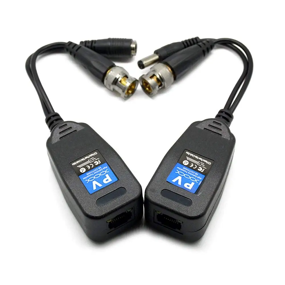Новый стиль видео балун HD CVI/TVI/AHD UTP Пассивный Видео с DC разъем питания и RJ45 CAT5e/Cat6