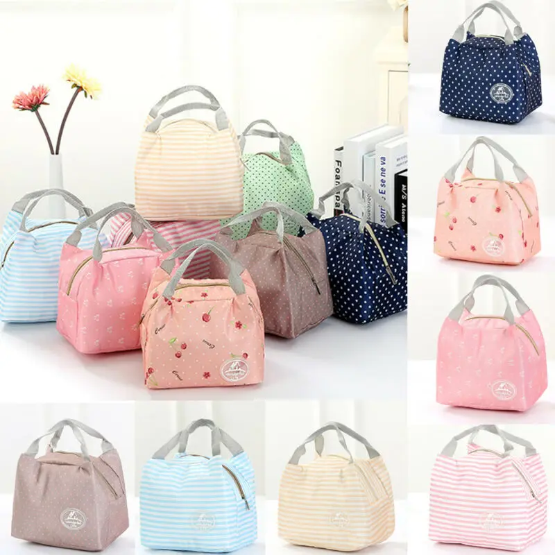

Functional Pattern Cooler Cute Portable Thermal Insulated Lunch Container Lunch Box Portable Food ContaineStorage Bag Picnic Hot