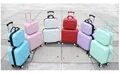 Wholesale!Girls cute 14 16 abs hello kitty travel luggage sets,high quality female lovely travel luggage suitcase on wheels