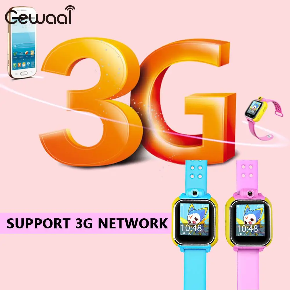 

3G Network OLED touch screen Child GPS Positioning SOS Anti Lost Location Tracker Smart Watch Support SIM Camera For Android iOS