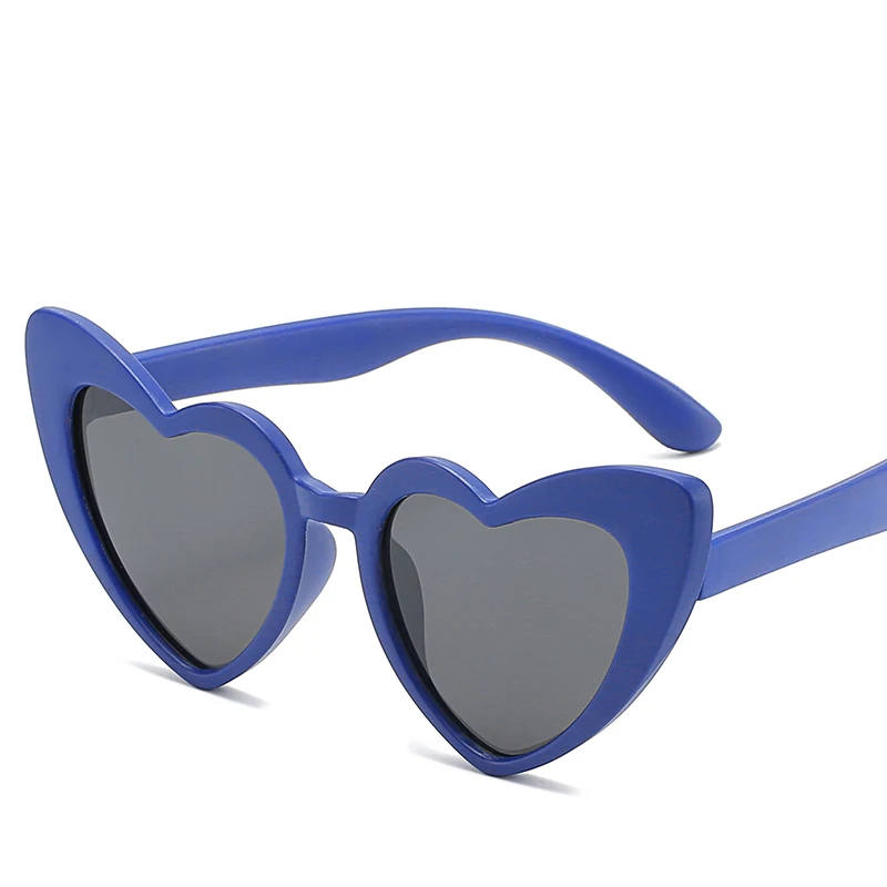 Детские поляризованные силиконовые любовь солнцезащитные очки Детские Модные Персиковое сердце удобные солнцезащитные очки Tide Wild стаканы детские