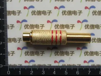 

gold plated plum blossom audio and video plug